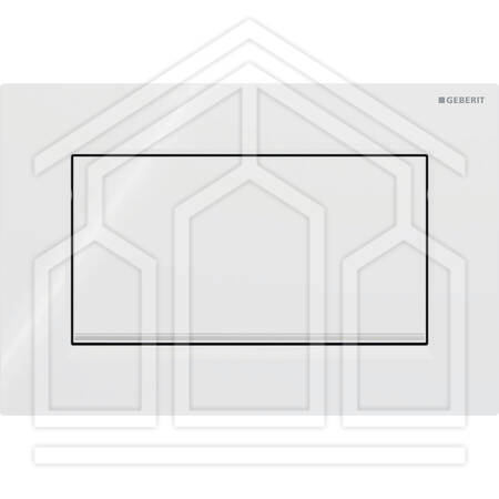SIGMA10 SQUARE PLACCA DI COMANDO TASTO STOP CON VITI ANTIVANDALICHE BIANCO/CROMATO/BIANCO