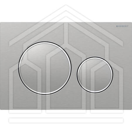 SIGMA20 ROUND PLACCA DI COMANDO DOPPIO TASTO SPAZZ/CROM/SPAZZ ACCIAIO INOX VITI ANTIV