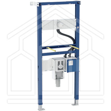 DUOFIX MODULO PER LAVABO, 130 CM, PER RUBINETTERIA ELETTRONICA A PARETE, CON SCATOLA E SIFONE DA INCASSO