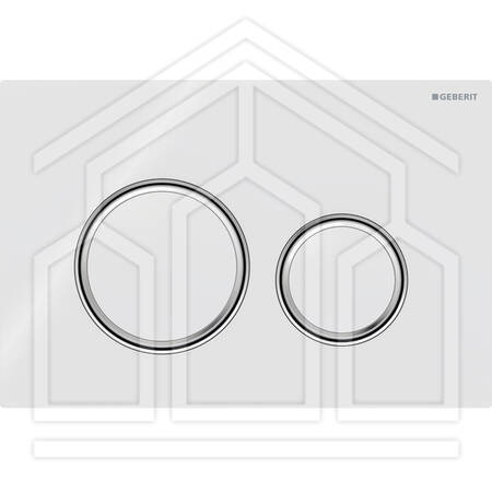 SIGMA50 ROUND PLACCA DI COMANDO VETRO BIANCO CROMATO