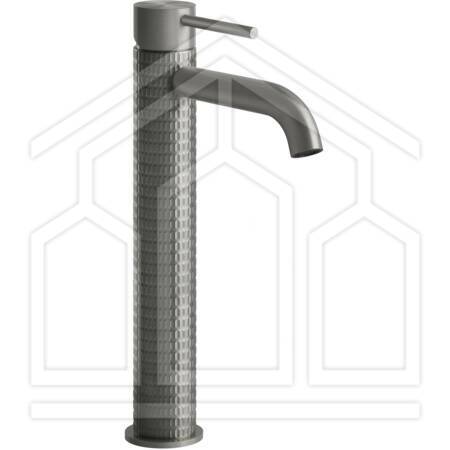 GESSI 316 MECCANICA 54209 MISCELATORE LAVABO ALTO BOCCA CORTA SENZA SCARICO STEEL BRUSHED