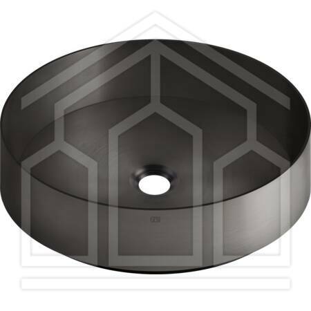 TOTAL LOOK 54601 LAVABO APPOGGIO ø400 ACCIAIO BLACK METAL BRUSHED PVD