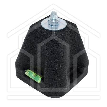 BABY SUMO F BASE A PAVIMENTO ANTIVIBRANTE ATTACCO FEMMINA 100mm