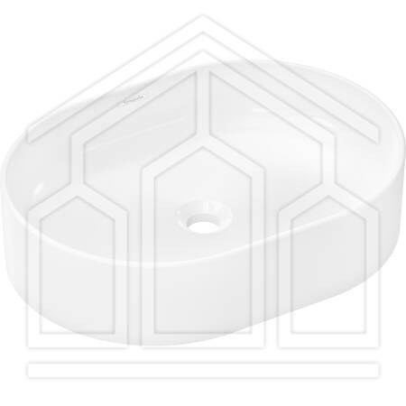 hansgrohe Xuniva U Catino 550/400 senza foro rubinetteria e troppopieno, Bianco