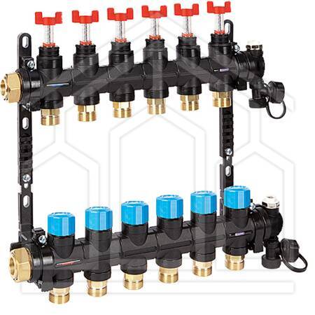 MDK 47 COLLETTORE SINTETICO ø1" 6DERIVAZIONI ø3/4"EK