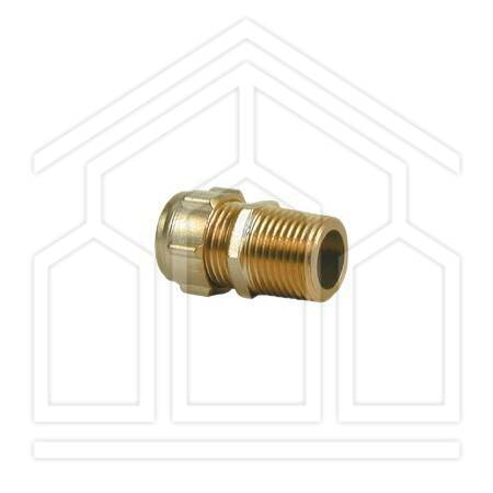 MANICOTTO OTTONE COMPRESSIONE TENUTA METALLICA CONICO F/filetto M 22 x 1