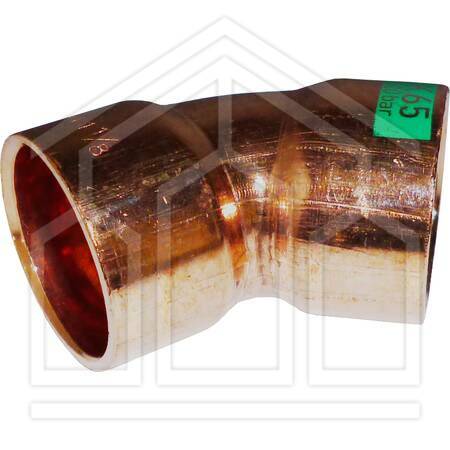 CURVA 45 RAME BRASARE K65 F/F 3/8