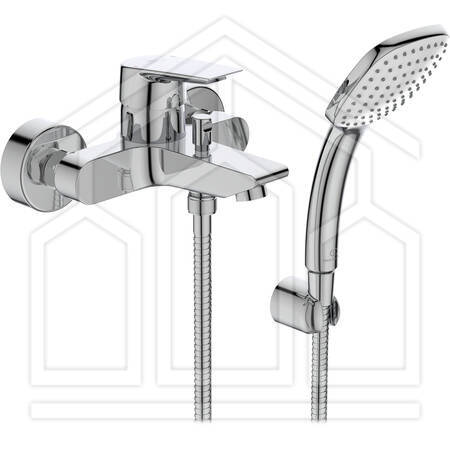 CERAMIX MISCELATORE MONOCOMANDO ESTERNO VASCA/DOCCIA CON SET DOCCETTA CROMO