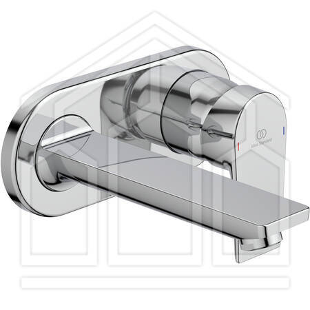 CERAMIX PARTE ESTERNA MISCELATORE MONOCOMANDO LAVABO PARETE CROMO