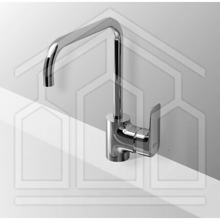 CERAPLAN III MISCELATORE MONOCOMANDO LAVELLO BOCCA ALTA CROMO