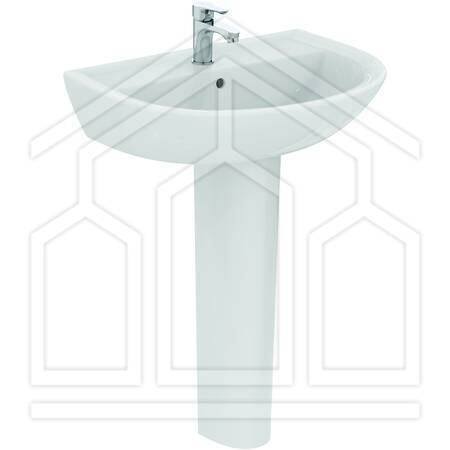 QUARZO-EUROVIT LAVABO 65cm 1 FORO BIANCO