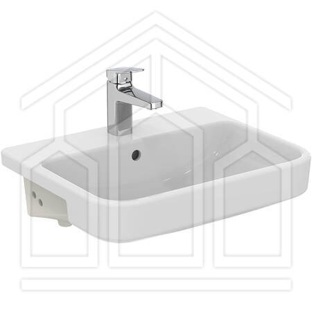 IDEAL STANDARD I.LIFE B LAVABO SEMINCASSO MONOFORO 55x44 BIANCO