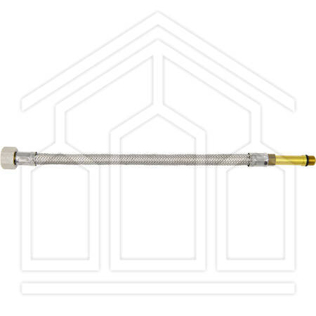FX 804 FLESSIBILE DN8 ACCIAIO INOX 600mm ø10/1 MASCHIO MEDIO x 1/2" FEMMINA CON GUARNIZIONE INSERITA