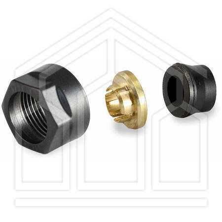 TR 91/AN RACCORDO ADATTATORE PER TUBO RAME ø3/4"EKx16 NERO