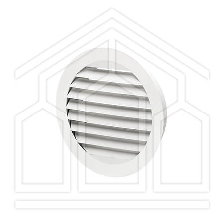 GRIGLIA DI ESPULSIONE E PRESA ø500mm CON RETE ACCIAIO VERNICIATO BIANCO