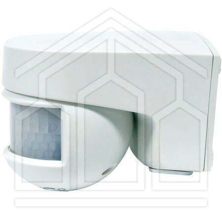 ISIMAT+ Rivelatore di movimento da parete, rilevamento: angolo 200°, frontali 12m e laterali 8m, 230V