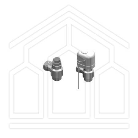 KIT GRUPPO VALVOLE 2VIE CON ATTUATORE TERMOELETTRICO A 4 FILI PER BI2/BI2 AIR