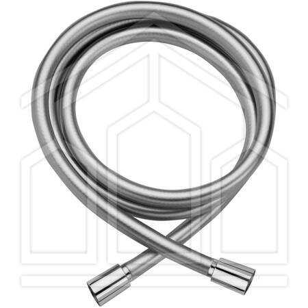 ZFLO031 FLESSIBILE PVC L.1500mm CALOTTA CONICA ARGENTO