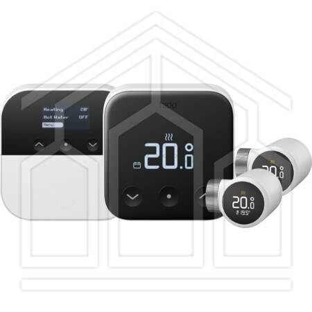 Set di ottimizzatori a pompa di calore tado° X e 1x Termostato Intelligente X e 2x Termostato Intelligente per Radiatore X.