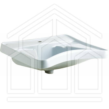 LAVABO ERGONOMICO/130 BIANCO