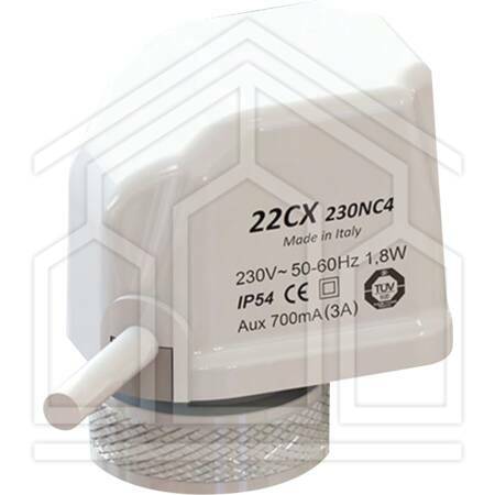 ATTUATORE ELETTROTERMICO IP54 230V 22CX