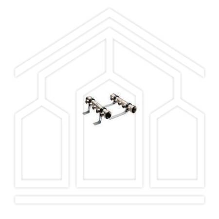 227 KIT BASE COLLETTORI ø1.1/4"FF 6 DERIVAZIONI ø3/4"M