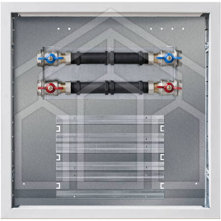 2490 PIASTRA PER MZ2 MODULAR CON DIME ø3/4"