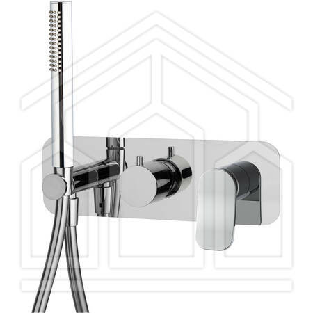 Miscelatore incasso doccia 2 uscite con set doccia