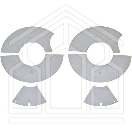 Riduzioni per ROWELD P160 Saniline, 4 mezzelune, 110mm