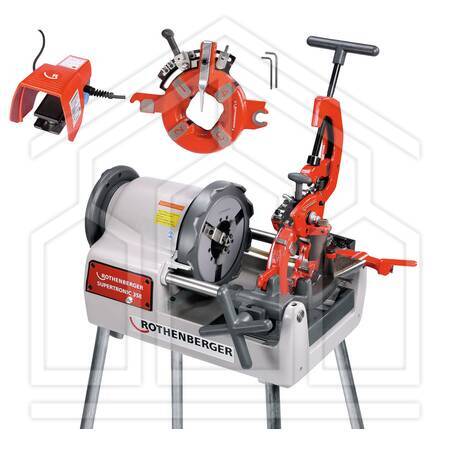 SUPERTRONIC 3SE, filiera elettrica da banco, automatica, BSPT R 1/2"-3", 230V