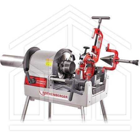 SUPERTRONIC 4SE, filiera elettrica da banco, automatica, BSPT R 1/2"-4", 230V con pedale di accensione