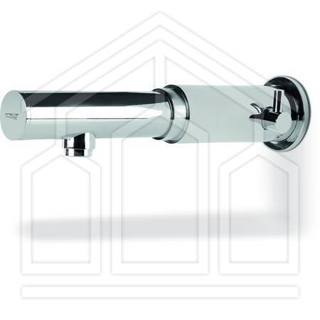 E2430 FONTE MISCELATORE LAVABO PARETE BATTERIA 9V L.270