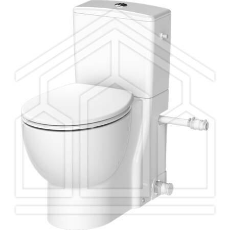 SANIFLUSH WC IN CERAMICA SENZA BRIDA CON CASSETTA