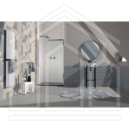 SAMO 2A.Porta Scor. Fissa B0989 - CEE ART LxHxPBianco Vetro Stampato