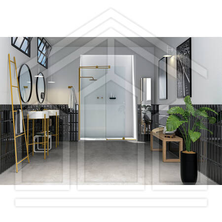 SAMO PORTA SCORREVOLE Parte Fissa B4600 - OPEN L100xH203xP5 Bianco o.Sat.Gr.DF