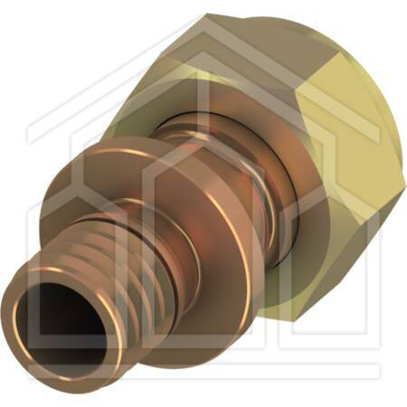 TECEflex BOCCH. DIR. 3PZ S.PIATTA ø20x3/4"F - BRONZO