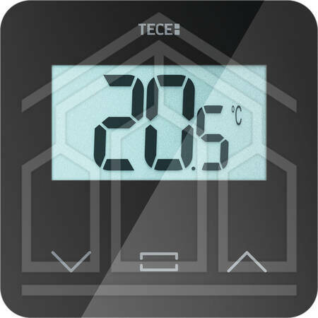 TECEfloor unità di comando ambiente, display LCD, NERO