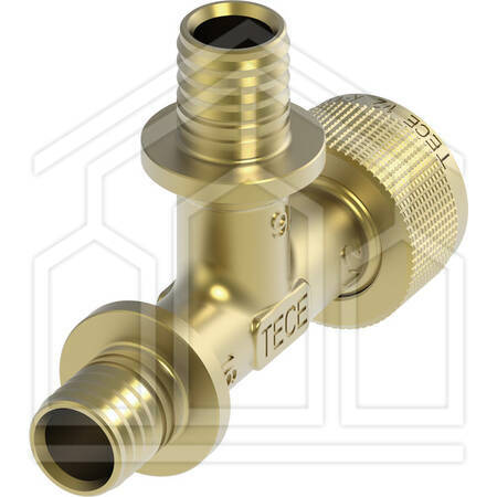TECEflex ADAPTER RAPIDO A T 16x16x1/2" - BR.SIL.