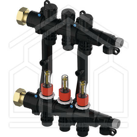 TECEfloor COLLETTORE in PLASTICA C/CONTAL. - 8 VIE