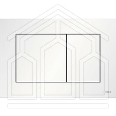 TECEnow PLACCA WC 2T IN PLASTICA - BIANCO OPACO