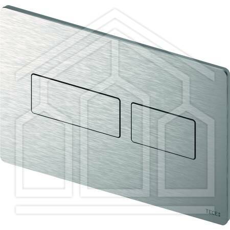 TECEsolid PLACCA WC 2T-ACCIAIO INOX SPAZZOLATO