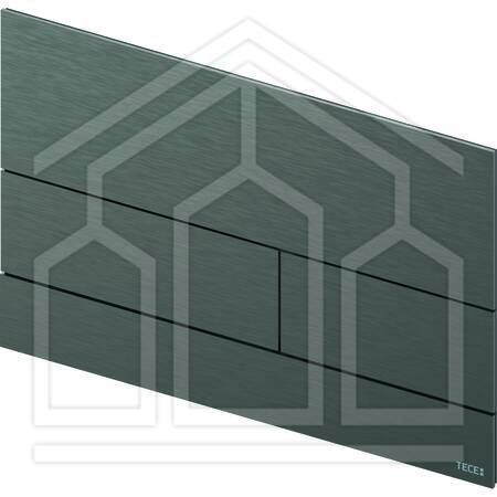 TECEsquare PLACCA WC 2T - ACCIA. - BLACK CHROME SPAZ.