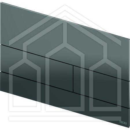 TECEsquare PLACCA WC 2T - ACCIA. - BLACK CHROME LUC.