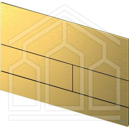 TECEsquare PLACCA WC 2T - ACCIAIO - GOLD OPTIC SPAZ.