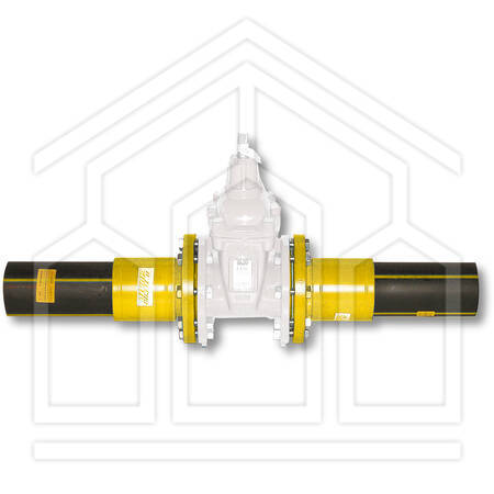 TECNOGIUNTO A FLANGIA FISSA - DN 2" - PE-D 63 mm