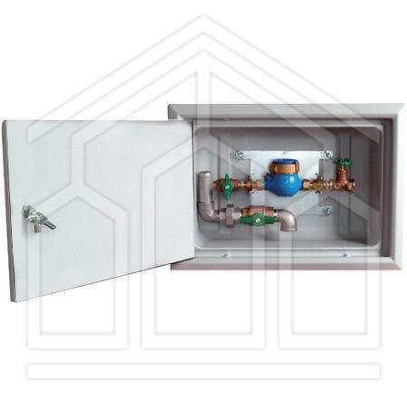 CASSETTA ANTIGELIVA PER 1 CONTATORE ACQUA - 485 x 685 x 240 mm - spessore 30 mm