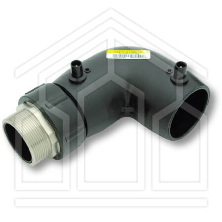 GOMITO 90° ELETTRICO PEAD/OTTONE MASCHIO - 40 mm x 1"