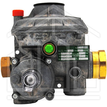 REGOLATORE PER GAS Mod. FE 10 "L" - IN 3/4" F.G. - OUT 1" F - portata 10 m3/h