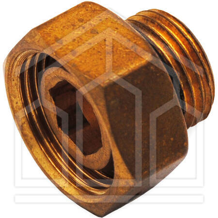 RACCORDO PIANO 1/2" M x 3/4" F.G. CONICO