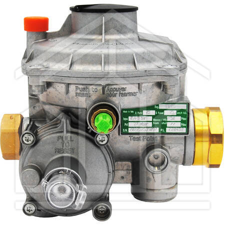 REGOLATORE PER GAS Mod. FE 25 "L" - IN 3/4" F - OUT 1" F - portata 25 kg/h